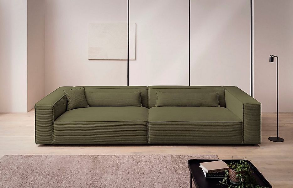 LeGer Home by Lena Gercke 3-Sitzer "PIARA, XXL Sofa mit Kedernaht, Big-Sofa günstig online kaufen