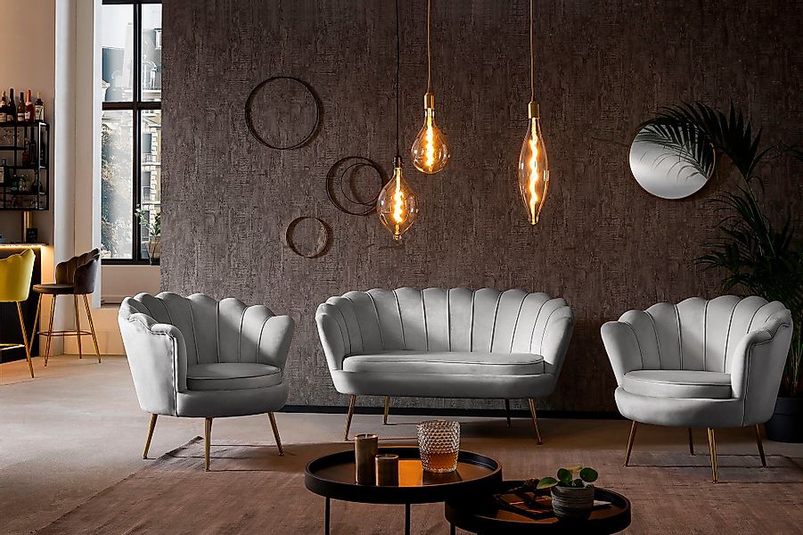 SalesFever 2-Sitzer "Clam Komfort-Duo-Sitz", Muscheldesign-Breite 136 cm: P günstig online kaufen