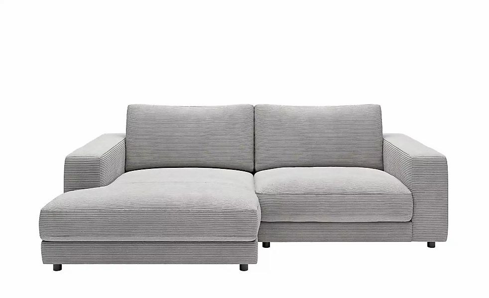 Jette Home Ecksofa in Cord Sila ¦ grau ¦ Maße (cm): B: 250 H: 85 T: 170.0 P günstig online kaufen