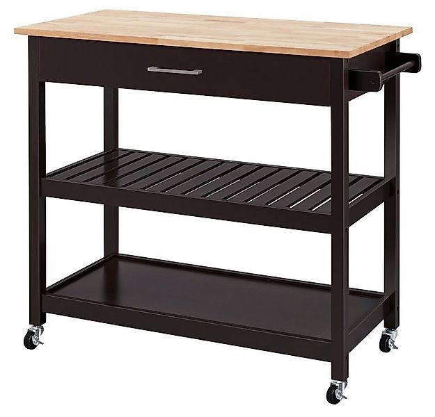 Yaheetech Küchenwagen, 2 Ebenen Servierwagen mit Rollen günstig online kaufen
