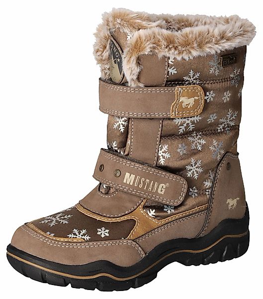 Mustang Shoes Winterstiefel, Winterstiefel, Klettstiefel in bequemer Weite günstig online kaufen