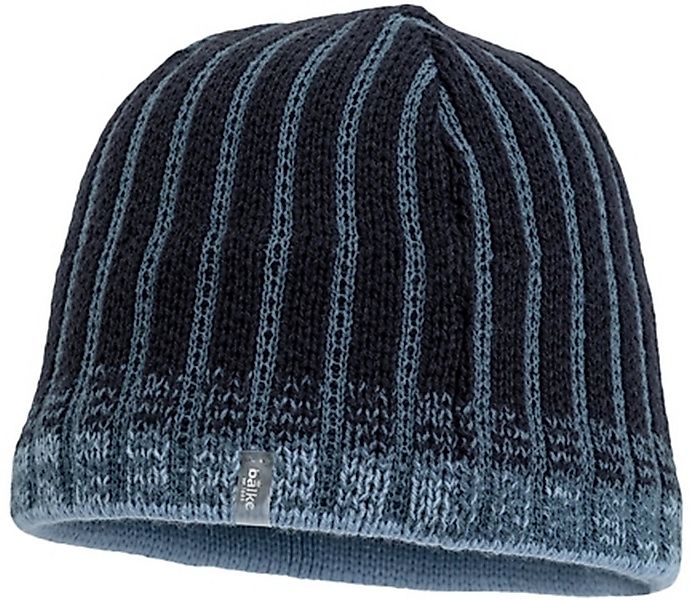 Balke Strickmütze Gestreifte Strick-Beanie mit warmen Voll-Fleecefutter günstig online kaufen