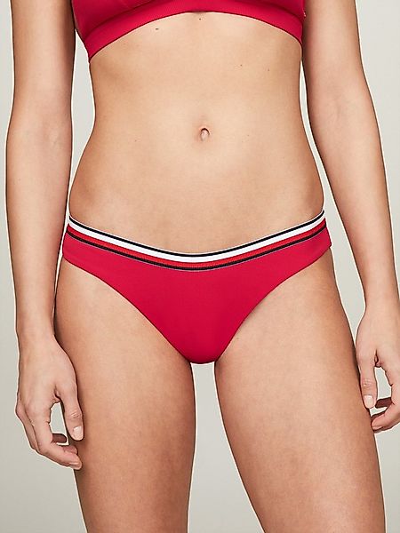 Tommy Hilfiger Swimwear Bikini-Hose CHEEKY HIGH LEG BIKINI mit Rippenstrukt günstig online kaufen