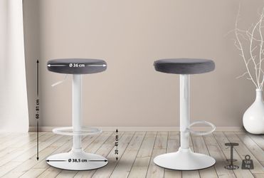 CLP Barhocker Ponte Samt (2er Set, günstig online kaufen