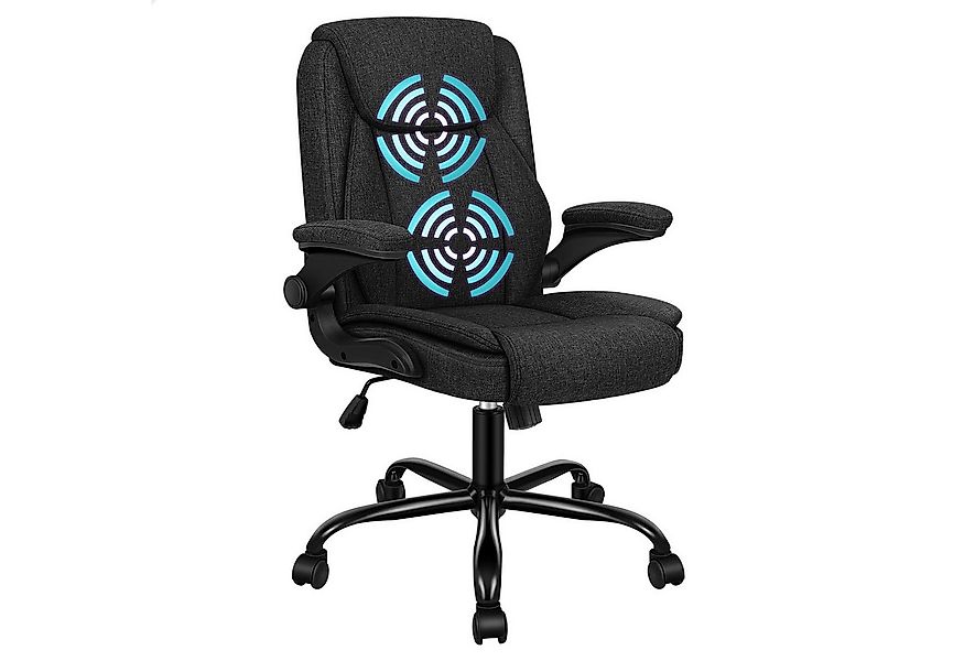 ALFORDSON Bürostuhl Ergonomischer Massage Studienstuhl mit Klappbarer Armle günstig online kaufen
