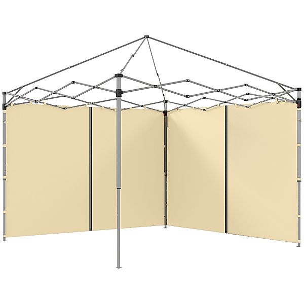 Outsunny Ersatzseitenwände für Pavillon, Seitenwände für 3 x 3 oder 3 x 6 m günstig online kaufen