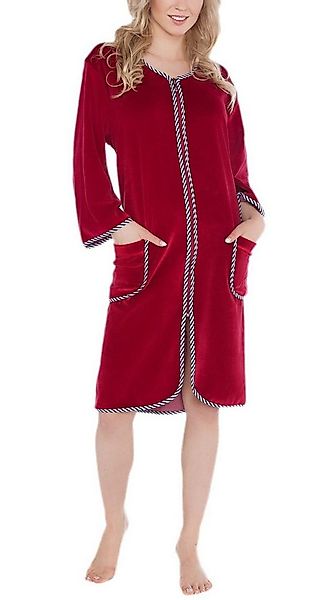 Aquarti Damenbademantel Aquarti Damen Velours Bademantel Morgenmantel Kurz günstig online kaufen
