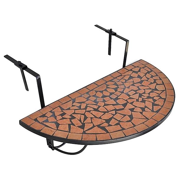 vidaXL Balkonhängetisch Mosaik Terracotta 41123 günstig online kaufen