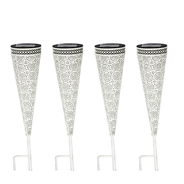 HTI-Living LED Solarleuchte Solarlaterne Petal 4er günstig online kaufen