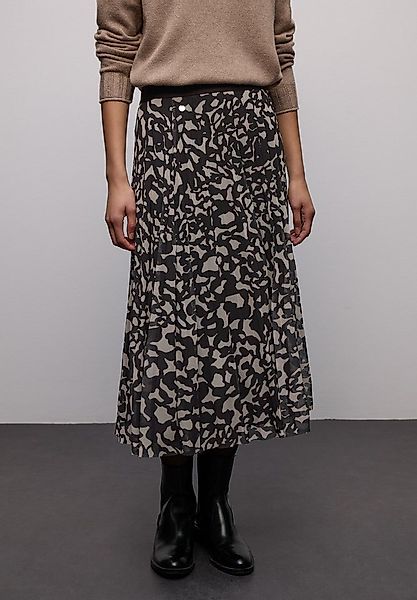 STREET ONE Meshrock mit Gummizug und grafischem Muster günstig online kaufen