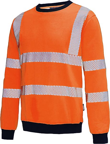 vizwell Sweatshirt Warnschutz Pullover reflektierend orange günstig online kaufen