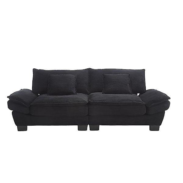 Modernes 2-Sitzer-Samtsofa, für wohnzimmer/schlafzimmer/büro, 224x81x81 cm, günstig online kaufen