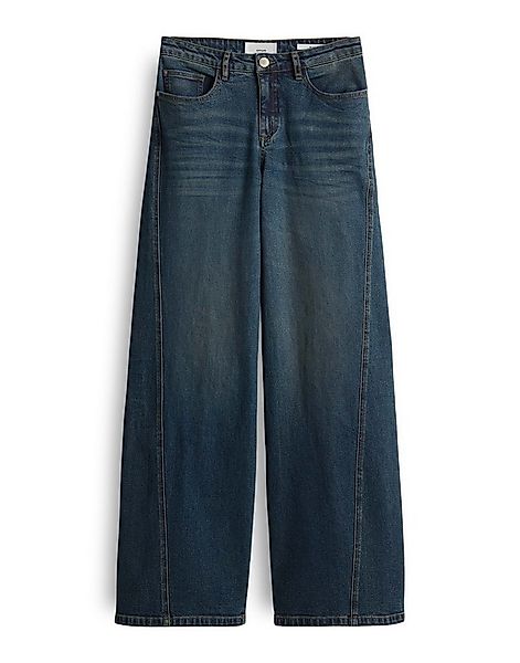 OPUS Weite Jeans MIVA SPIRIT aus Dry Indigo® Mid Rise Wide Leg, Long, Crink günstig online kaufen