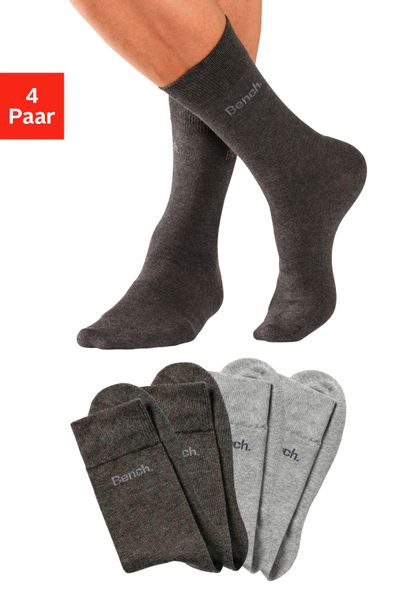 Bench. Basicsocken Packung, 4 Stk. tlg. in angenehm weicher Markenqualität günstig online kaufen