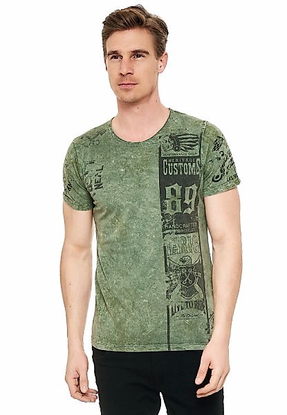 Rusty Neal T-Shirt mit modernem Print günstig online kaufen