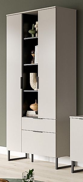 Inn.Furn Stauraumschrank Morena (Wohnzimmerschrank in Sand / Kaschmir, 3-tü günstig online kaufen