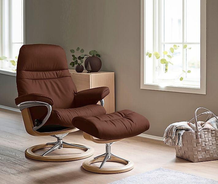 Stressless Relaxsessel "Sunrise", (Set, Relaxsessel mit Hocker), mit Signat günstig online kaufen