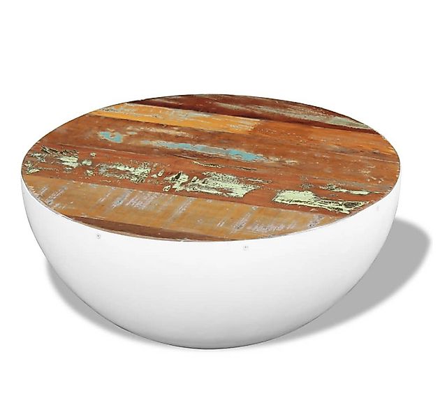 vidaXL Couchtisch Couchtisch Schalenform Altholz Massiv 60x60x30 cm (1-St) günstig online kaufen