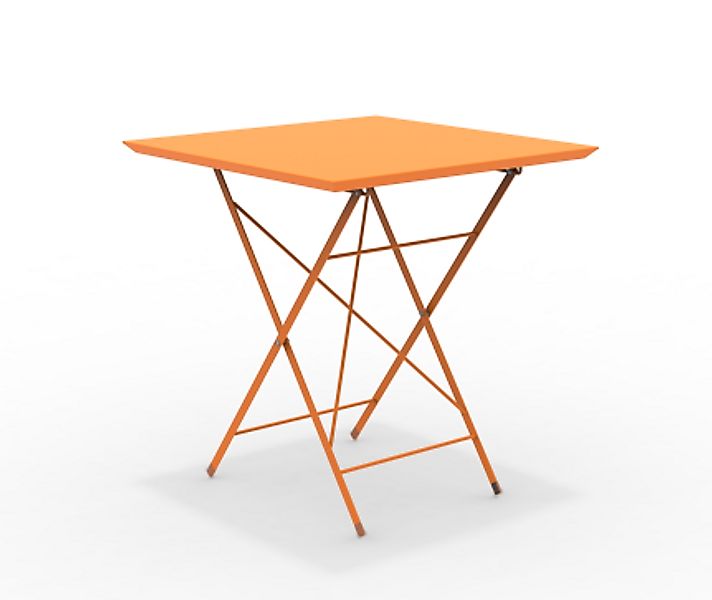STEP - robuster Outdoortisch klappbar 70x70 cm orange günstig online kaufen