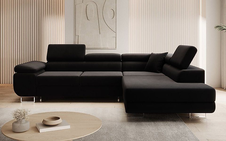 Luxusbetten24 Schlafsofa Designer Sofa Aston Samt, günstig online kaufen