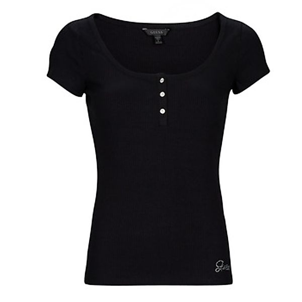 Guess  T-Shirt ES SS KARLEE JEWEL BTN HENLEY günstig online kaufen