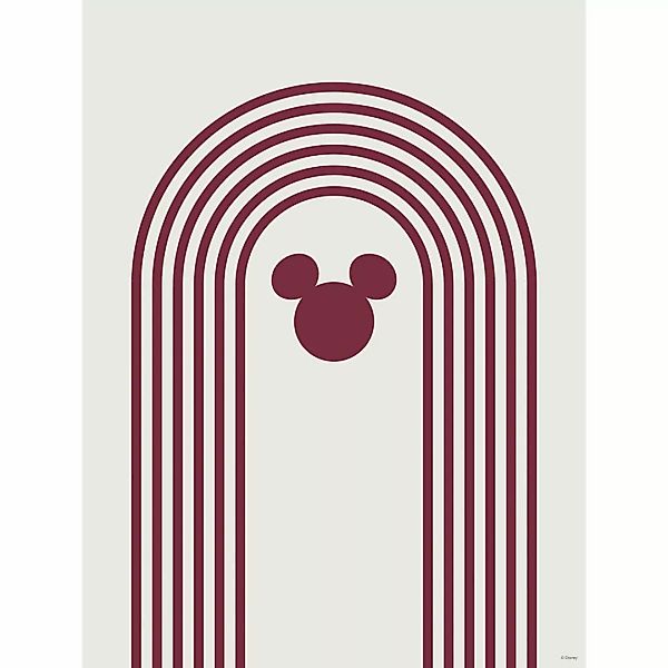 Komar Wandbild Minimal Mickey Disney B/L: ca. 30x40 cm günstig online kaufen