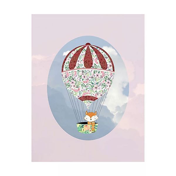 Komar Wandbild Happy Balloon Rose Luftballons B/L: ca. 40x50 cm günstig online kaufen