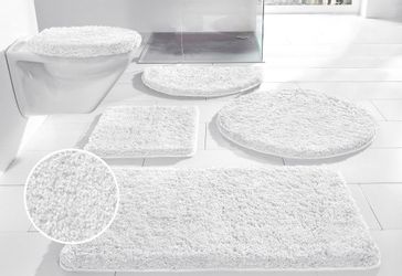 my home Badematte "Sanremo, Badvorleger, Badezimmer Teppich, sehr weich" Hö günstig online kaufen