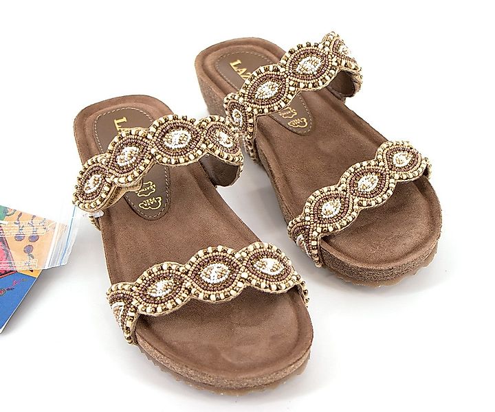 Lazamani Lazamani Keilpantolette beige - 75366 günstig online kaufen