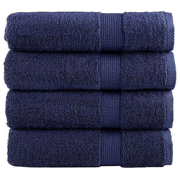 vidaXL Handtuch Premium-Handtücher 4 Stk Marineblau günstig online kaufen