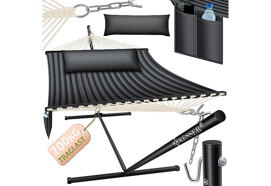 KESSER Hängematte, Hängematte HILL mit Gestell Kissen Doppelhängematte günstig online kaufen