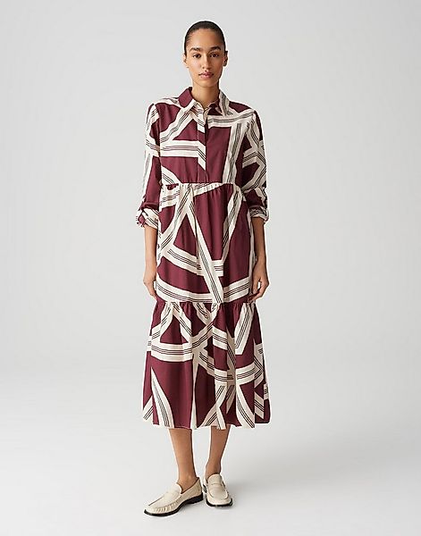 OPUS Midikleid WERANO LANE aus nachhaltiger Baumwolle grafisches Muster, Pe günstig online kaufen
