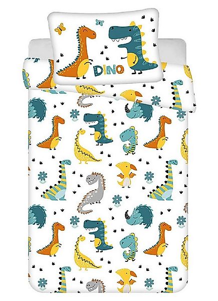 Kinderbettwäsche Dinosaurier, Renforcé, 2 teilig günstig online kaufen