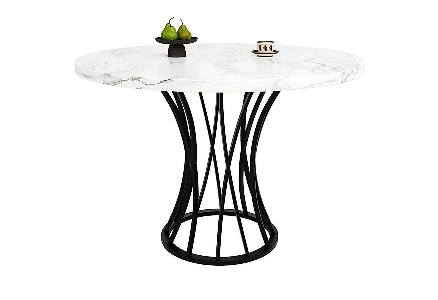 i@home Esstisch leichter und luxuriöser runder Tisch für 4-6 Personen (Bis günstig online kaufen