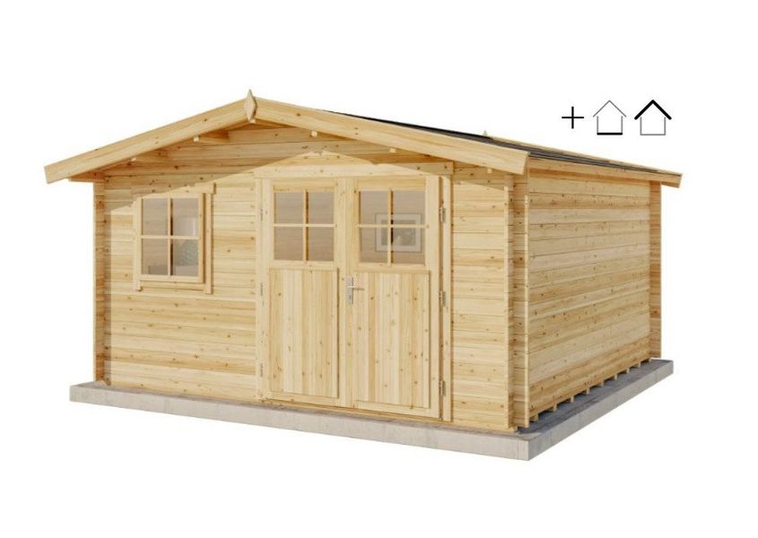 Alpholz Gartenhaus Holz Set - Valeria-28, günstig online kaufen