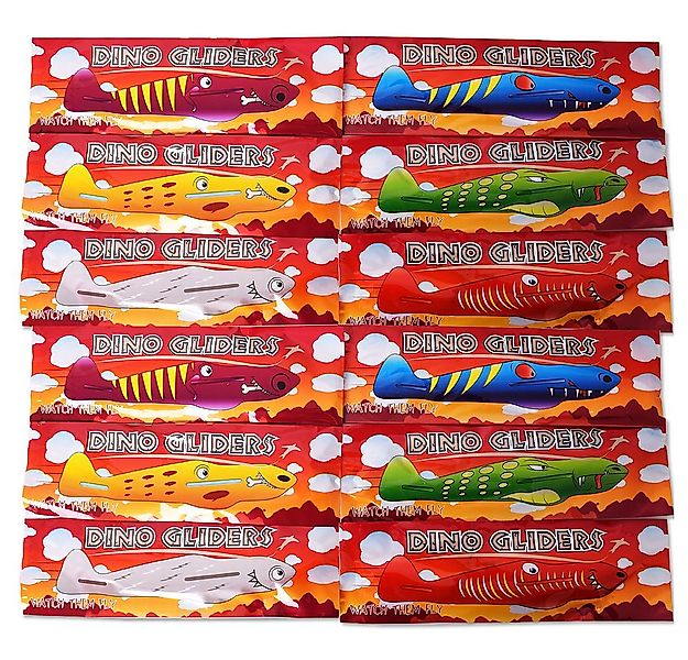 TE-Trend Spielzeug-Flugzeug 12 Stück Flieger Styropor Styroporflieger Dino, günstig online kaufen