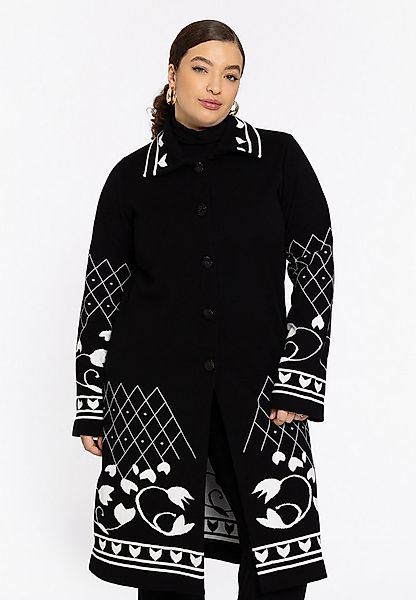 YOEK Cardigan Damen Strickjacke mit Druck günstig online kaufen