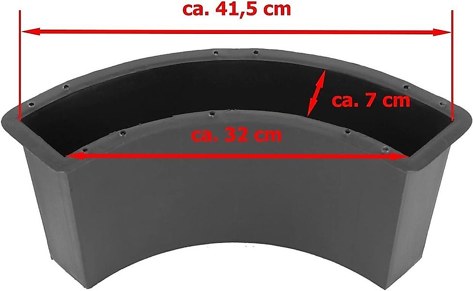 @tec Leichtbeton-Bauplatte Rasenstein Bogen, Betonform, Schalungsform, günstig online kaufen