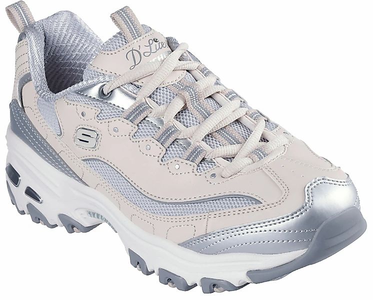 Skechers D'LITES-CHROMATIC Sneaker, Plateausneaker, Schnürschuh mit Metalli günstig online kaufen