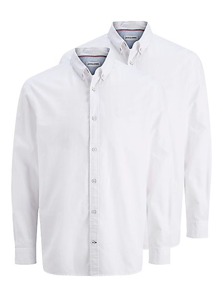 Jack & Jones Langarmhemd "JJOXFORD DETAIL SHIRT LS 2 PACK MP", (Packung, 2 günstig online kaufen