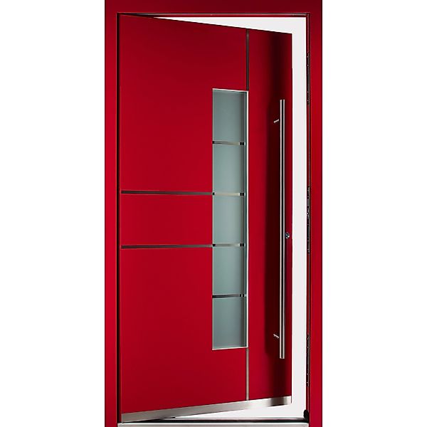 Moderno Haustür M360P Rubinrot 100 cm x 210 cm DIN R günstig online kaufen