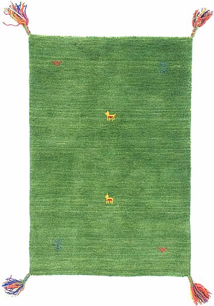 morgenland Wollteppich Gabbeh Teppich Agra, rechteckig, günstig online kaufen