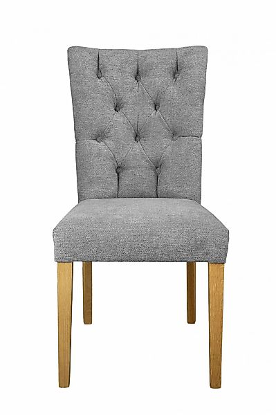 Leonique 4-Fußstuhl "Peillon", (Set), 2 St., Microfaser, Mit Massivholzbein günstig online kaufen