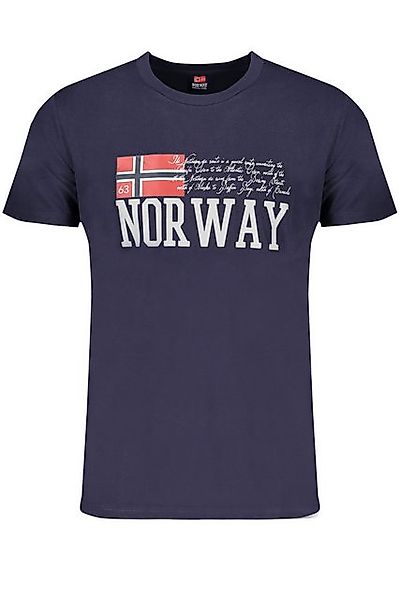 NORWAY 1963 T-Shirt Herren Kurzarm T-Shirt Blau mit Logo – Norwegen günstig online kaufen