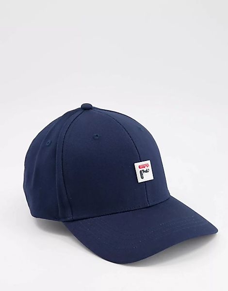 Fila – Fairs – Baseballkappe mit kleinem Logo in Marineblau günstig online kaufen