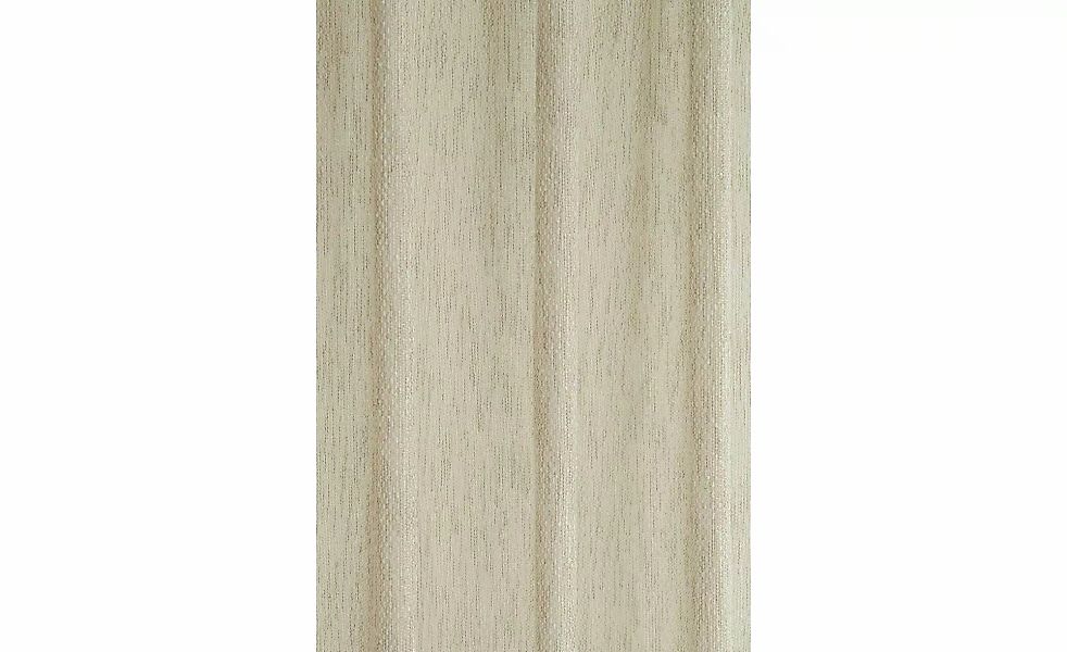 Bricoflor Halbtransparenter Vorhang mit Verdeckten Schlaufen Dean Beige günstig online kaufen