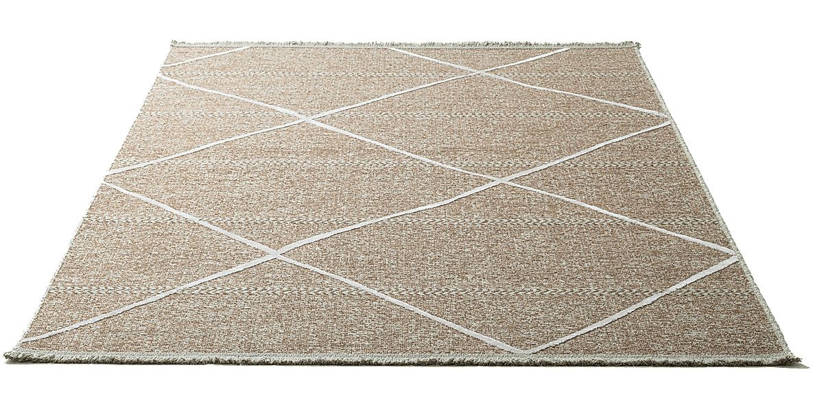 Sansibar Teppich »Braderup«, rechteckig, 2 mm Höhe, Flachgewebe, modernes S günstig online kaufen