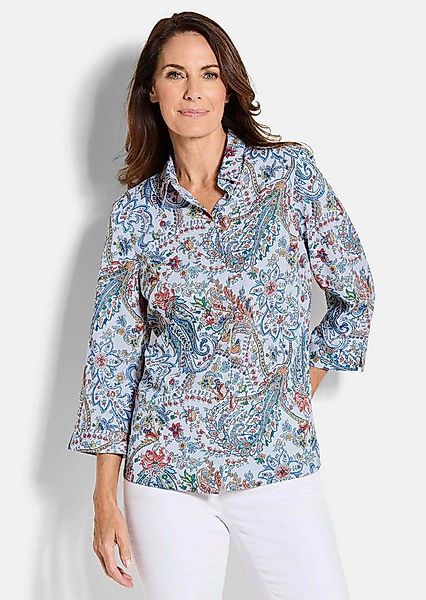 GOLDNER Hemdbluse Druckbluse mit Paisley-Muster Blusenshirt mit Hemdkragen, günstig online kaufen