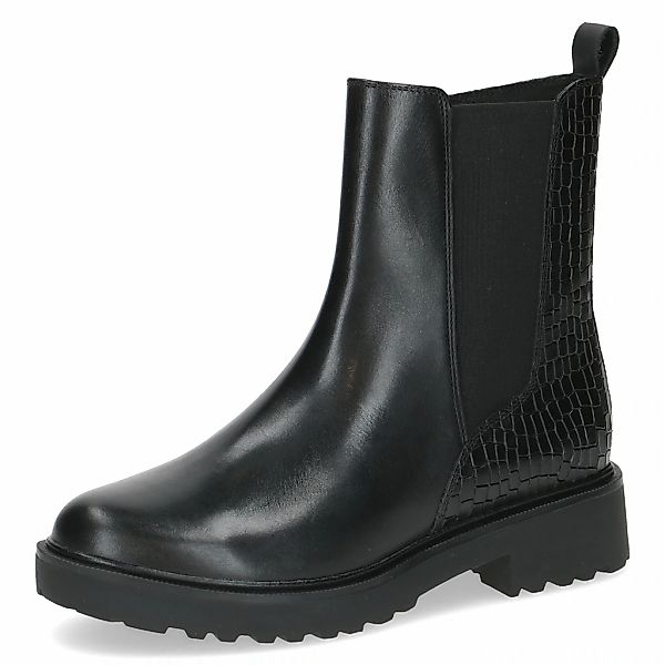 Caprice Chelseaboots, Blockabsatz, Stiefelette mit Reptilienprägung günstig online kaufen