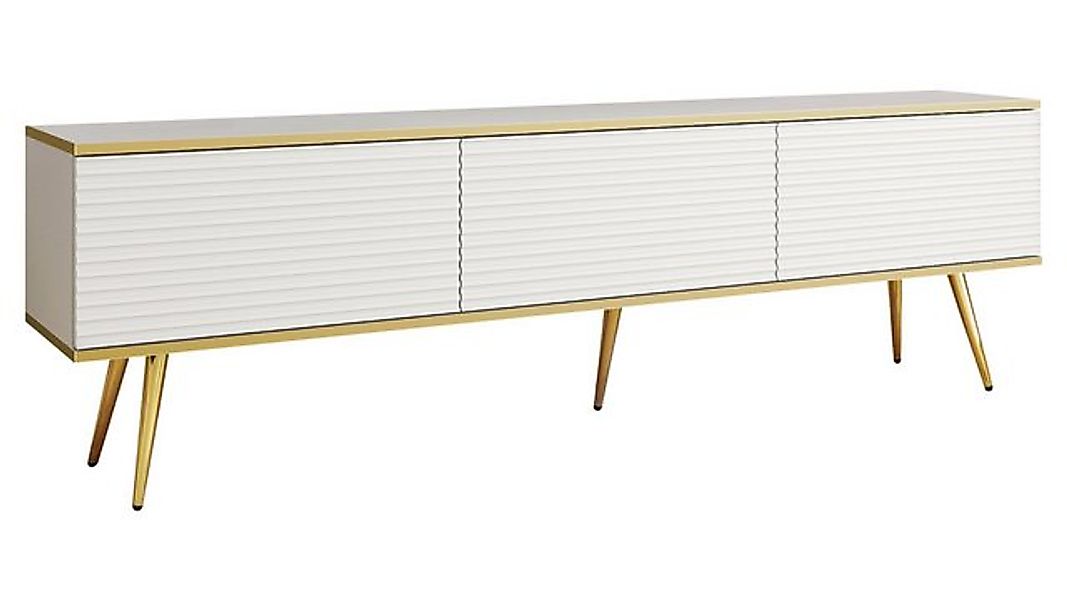 MIRJAN24 TV-Schrank Oro II mit Füße (mit drei Klappen) Stahlfüße in der Far günstig online kaufen